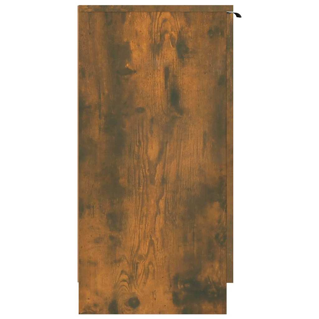 vidaXL Shoe Cabinet Smoked Oak 59x35x70 cm Engineered Wood 4