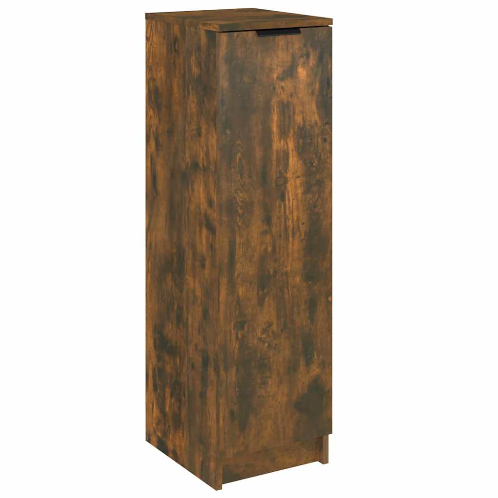 vidaXL Shoe Cabinet Smoked Oak 30x35x100 cm Engineered Wood 2