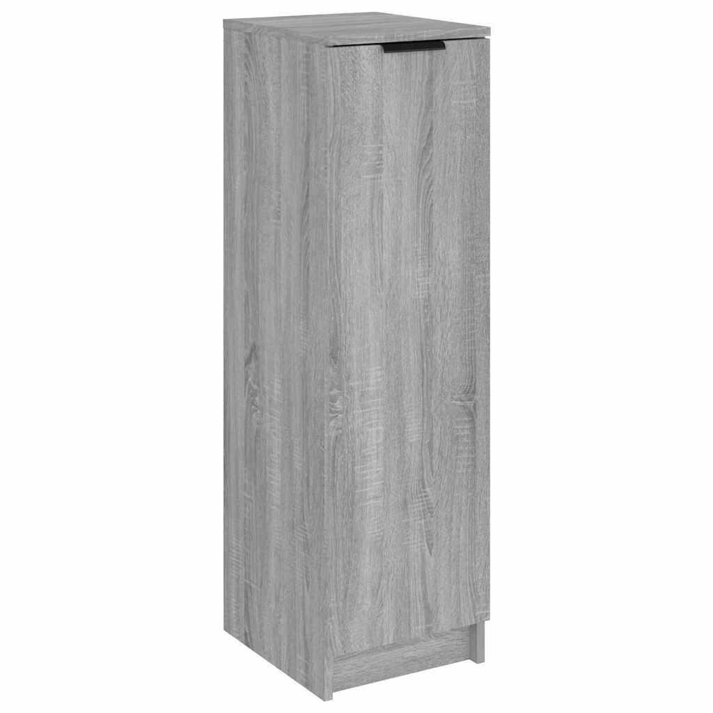 Shoe Cabinet 30x35x100 cm Engineered Wood Grey sonoma