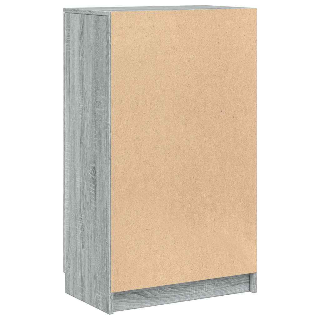 Shoe Cabinet 59x35x100,5 cm Engineered Wood Grey sonoma