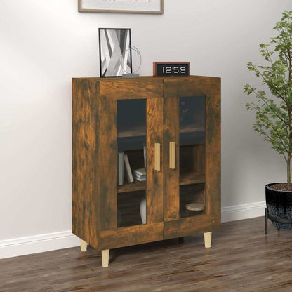 vidaXL Sideboard Smoked Oak 69.5x34x90 cm Engineered Wood 1