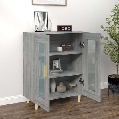vidaXL Sideboard Grey Sonoma 69.5x34x90 cm Engineered Wood 3