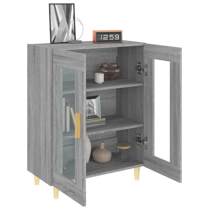 vidaXL Sideboard Grey Sonoma 69.5x34x90 cm Engineered Wood 4