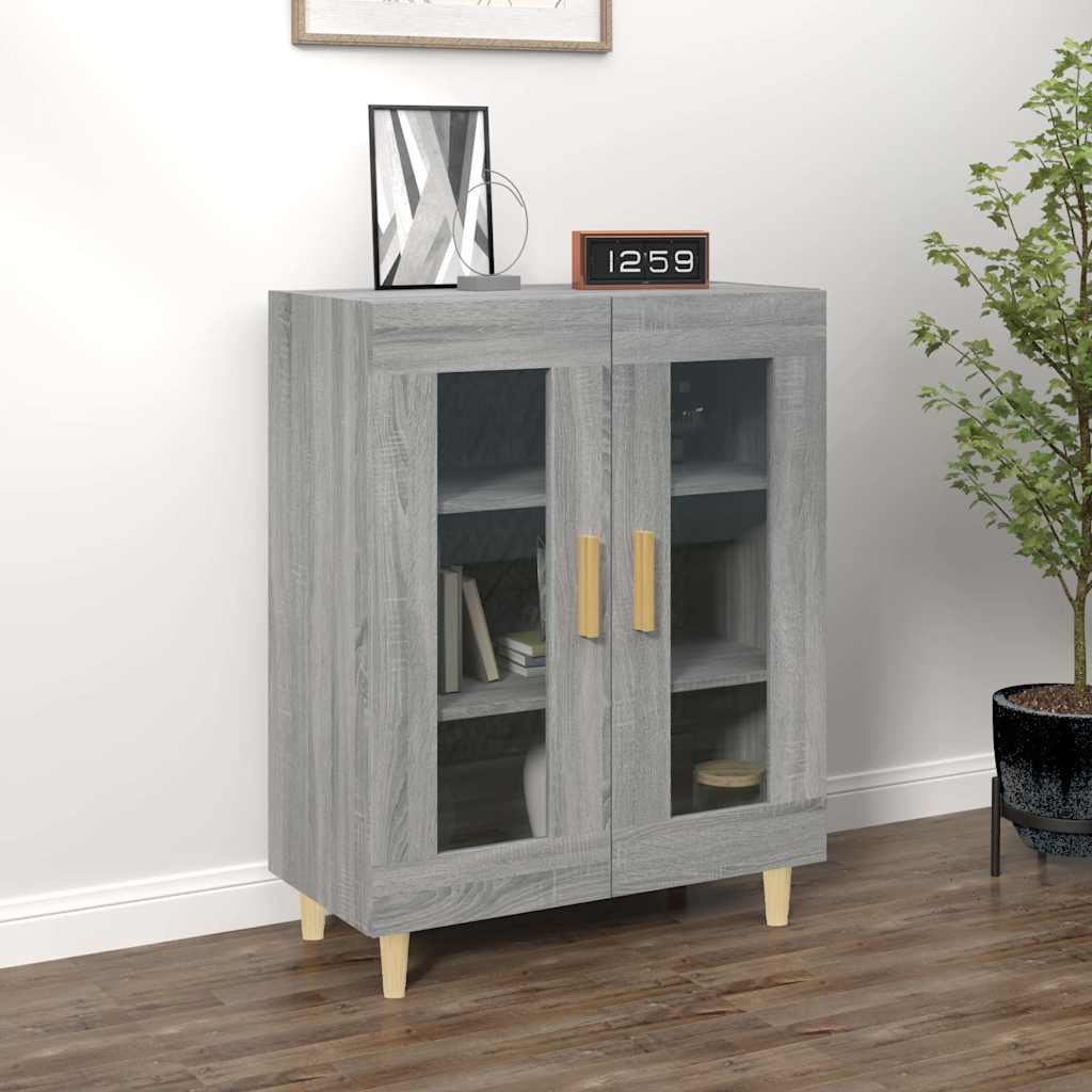 vidaXL Sideboard Grey Sonoma 69.5x34x90 cm Engineered Wood 1