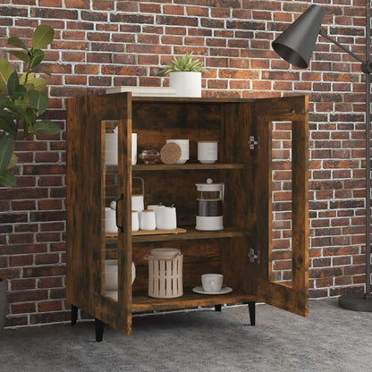 vidaXL Sideboard Smoked Oak 69.5x34x90 cm Engineered Wood 3