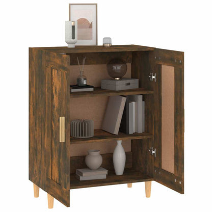 vidaXL Sideboard Smoked Oak 69.5x34x90 cm Engineered Wood 5