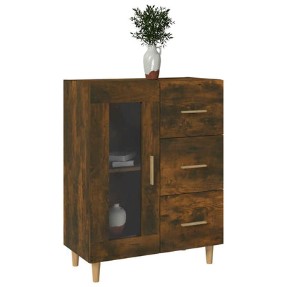 vidaXL Sideboard Smoked Oak 69,5x34x90 cm Engineered Wood 5