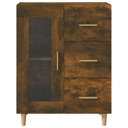 vidaXL Sideboard Smoked Oak 69,5x34x90 cm Engineered Wood 6
