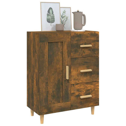 vidaXL Sideboard Smoked Oak 69.5x34x90 cm Engineered Wood 4