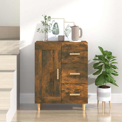 vidaXL Sideboard Smoked Oak 69.5x34x90 cm Engineered Wood 1