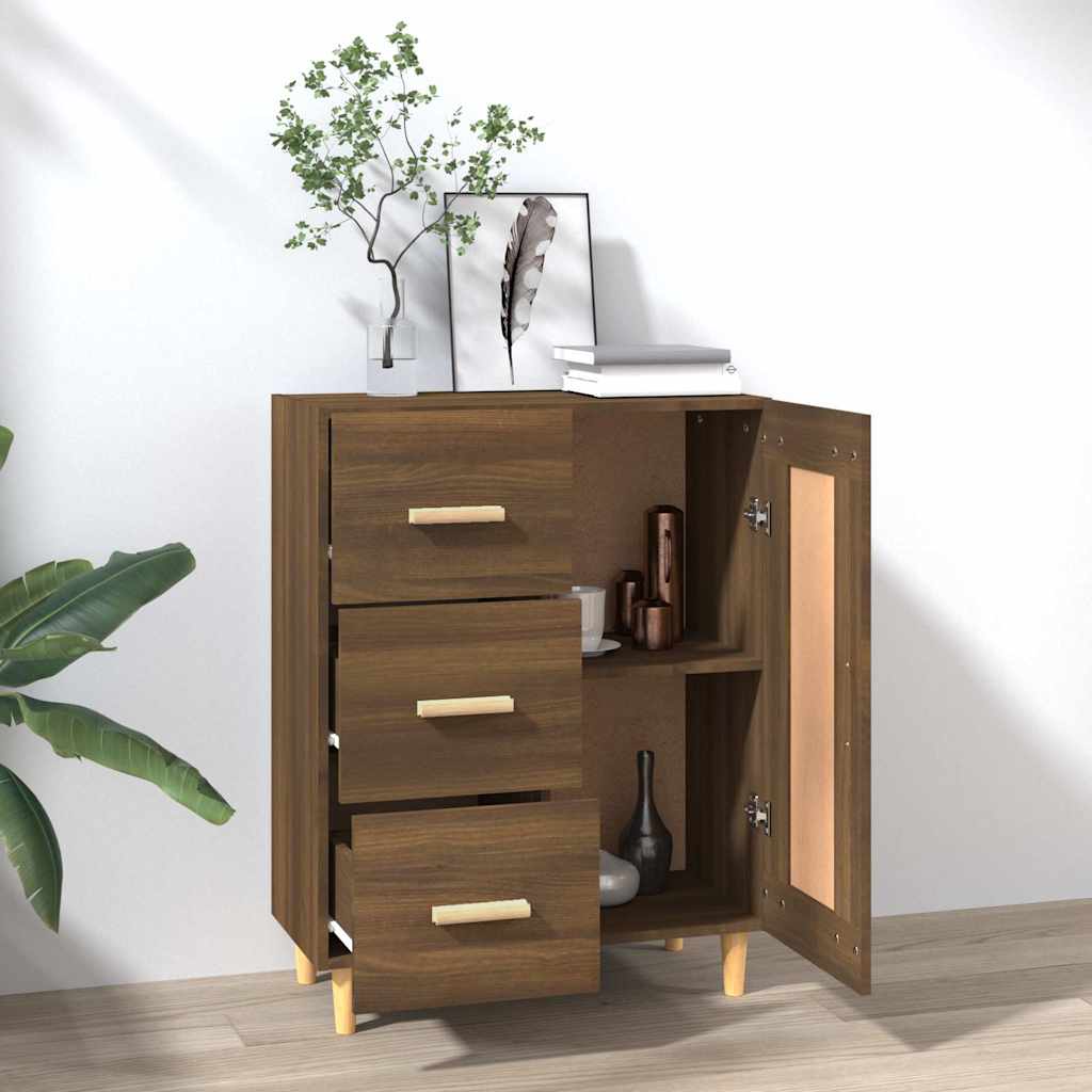 vidaXL Sideboard Brown Oak 69.5x34x90 cm Engineered Wood 3