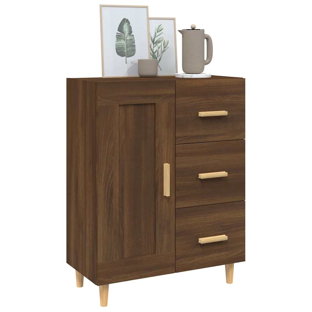vidaXL Sideboard Brown Oak 69.5x34x90 cm Engineered Wood 4