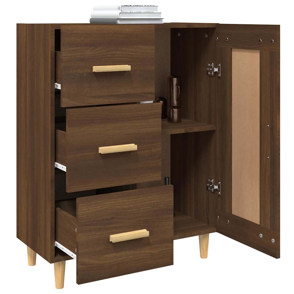 vidaXL Sideboard Brown Oak 69.5x34x90 cm Engineered Wood 5