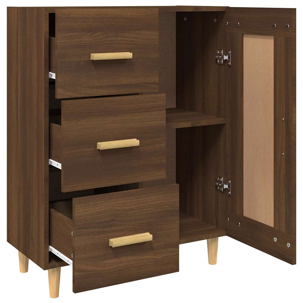 vidaXL Sideboard Brown Oak 69.5x34x90 cm Engineered Wood 6