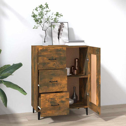 vidaXL Sideboard Smoked Oak 69.5x34x90 cm Engineered Wood 3