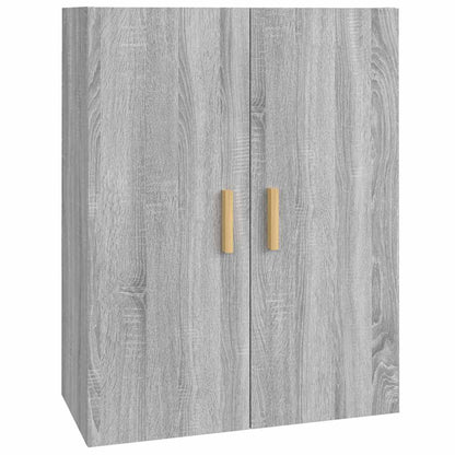 vidaXL Hanging Wall Cabinet Grey Sonoma 69.5x34x90 cm 2
