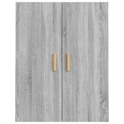 vidaXL Hanging Wall Cabinet Grey Sonoma 69.5x34x90 cm 6