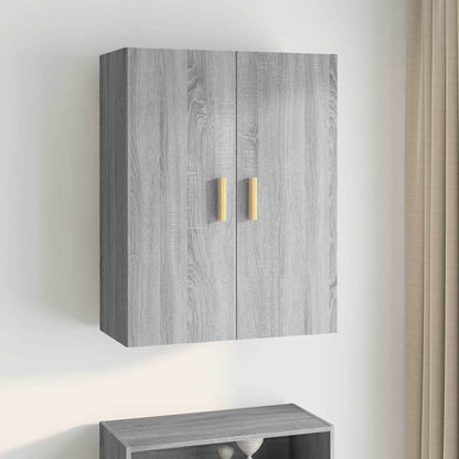 vidaXL Hanging Wall Cabinet Grey Sonoma 69.5x34x90 cm 1