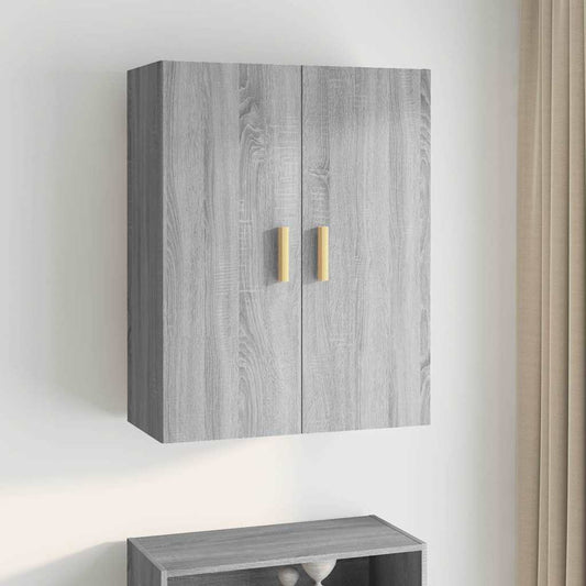 vidaXL Hanging Wall Cabinet Grey Sonoma 69.5x34x90 cm 1