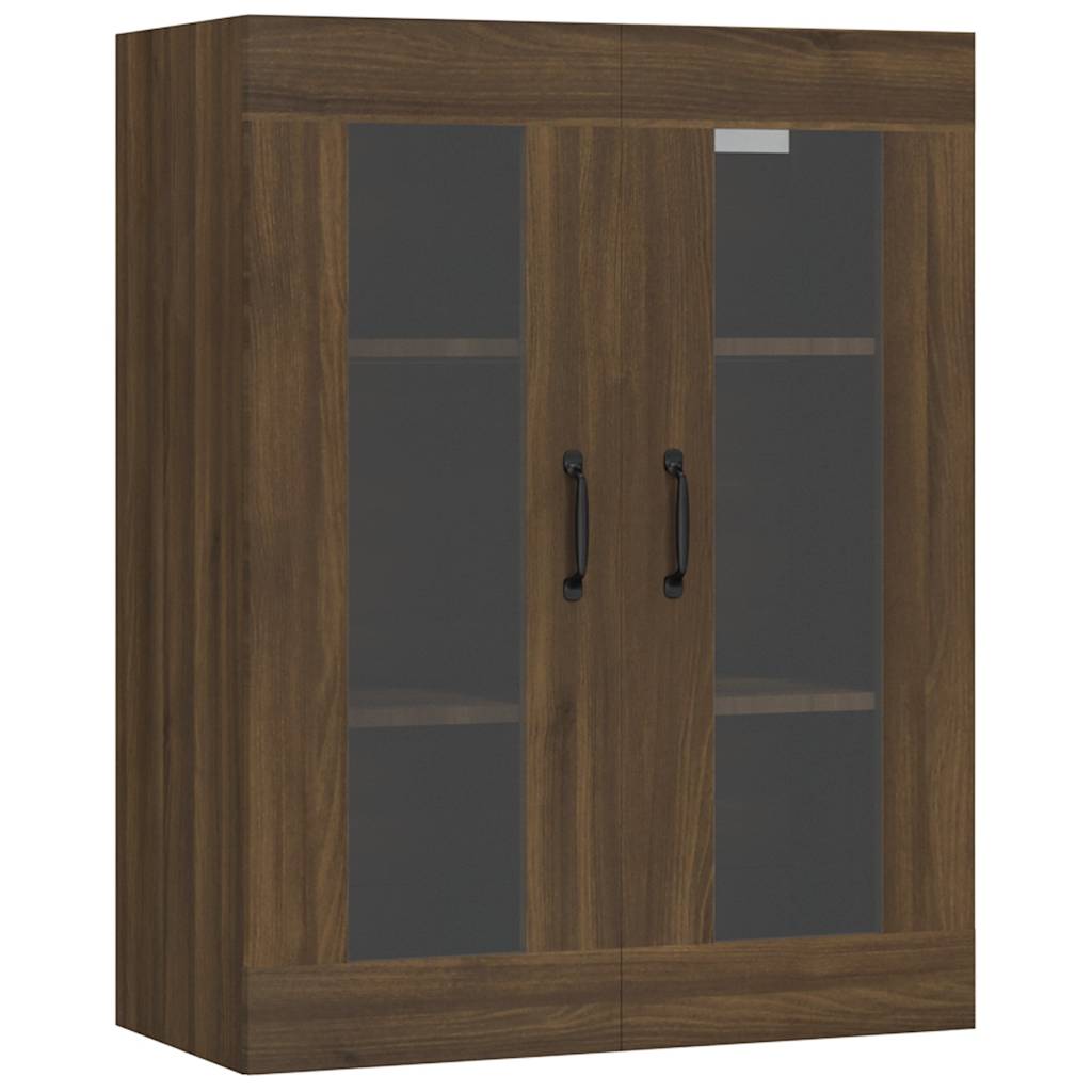 vidaXL Hanging Wall Cabinet Brown Oak 69.5x34x90 cm 2