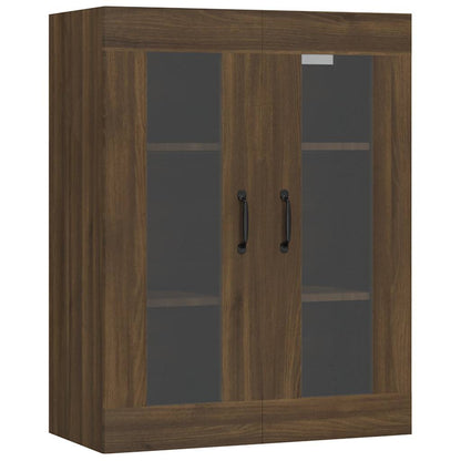 vidaXL Hanging Wall Cabinet Brown Oak 69.5x34x90 cm 2