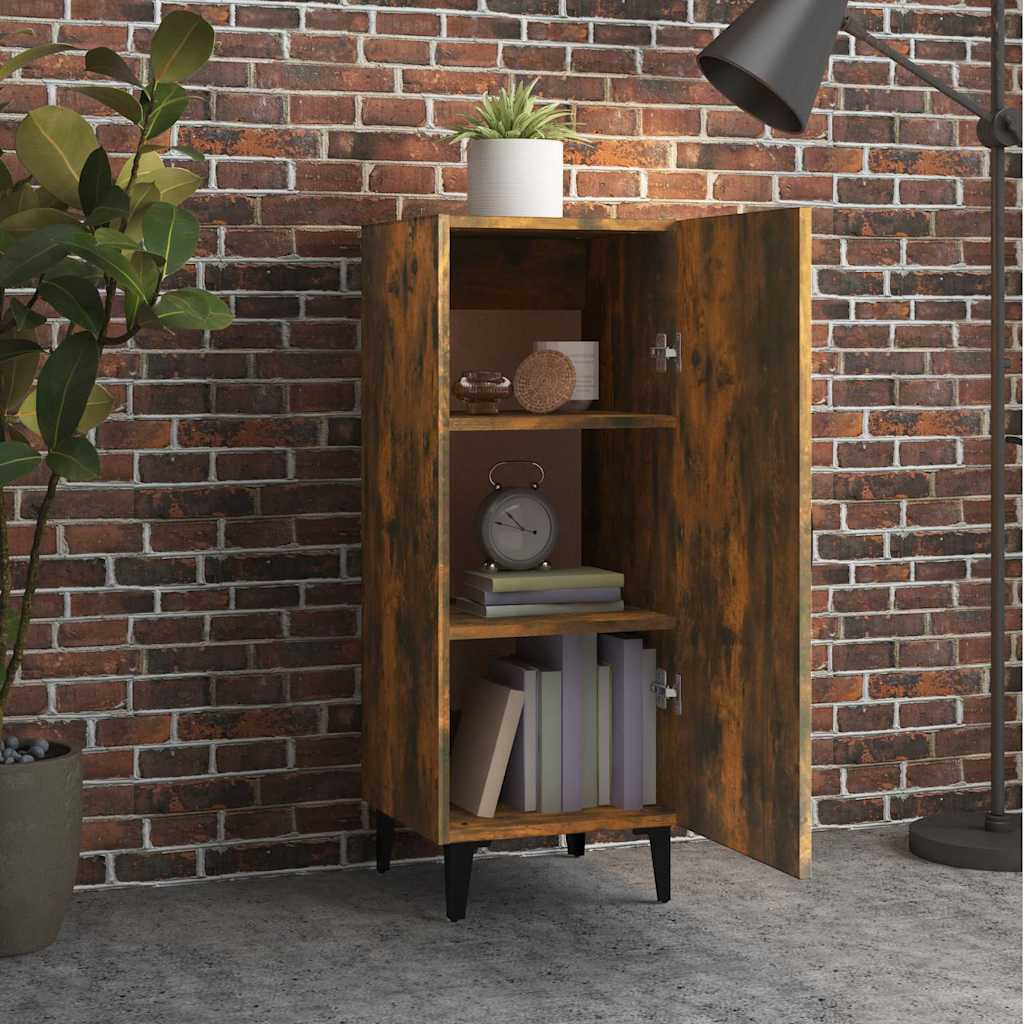 vidaXL Sideboard Smoked Oak 34.5x34x90 cm Engineered Wood 3