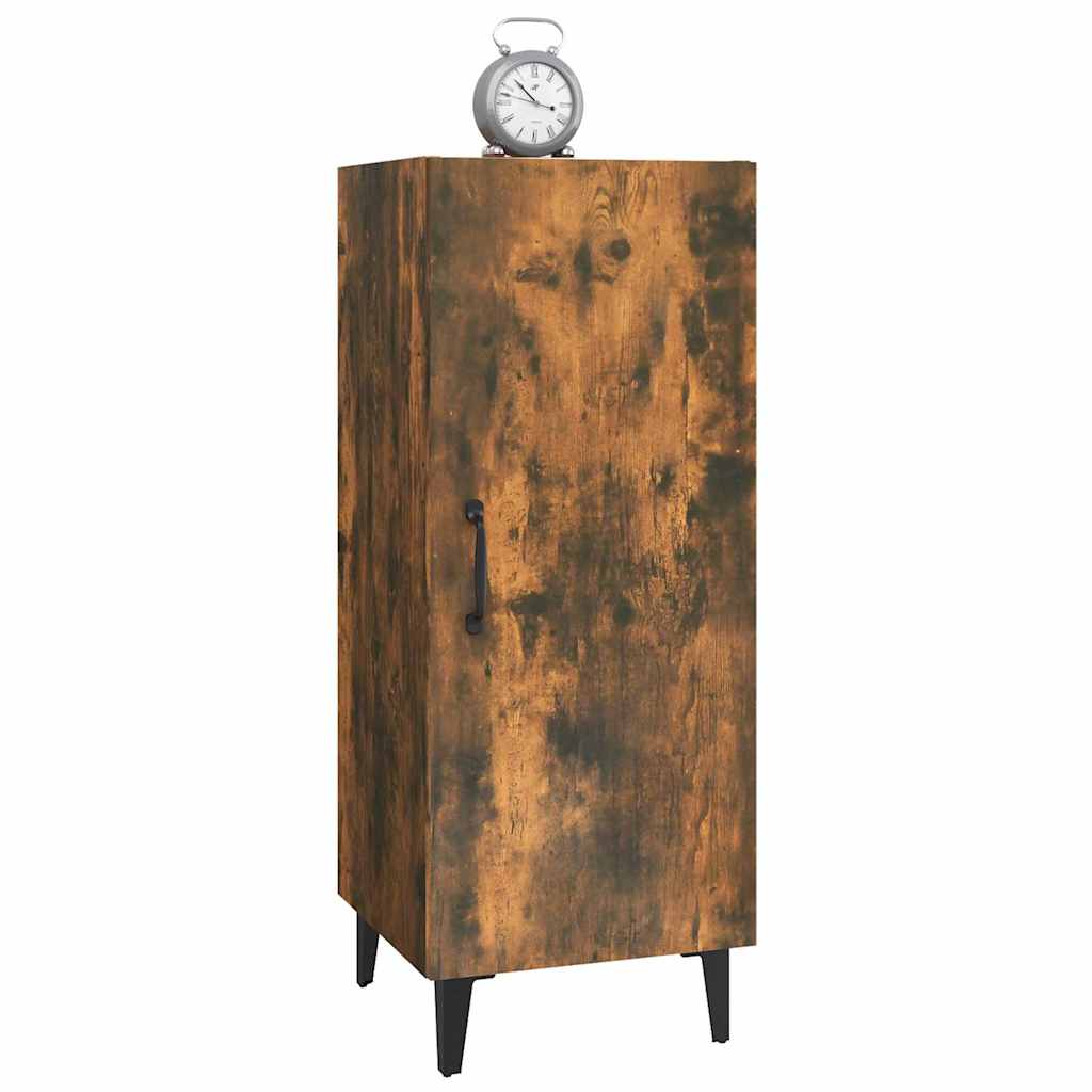 vidaXL Sideboard Smoked Oak 34.5x34x90 cm Engineered Wood 4