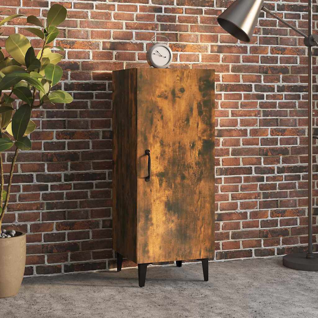vidaXL Sideboard Smoked Oak 34.5x34x90 cm Engineered Wood 1