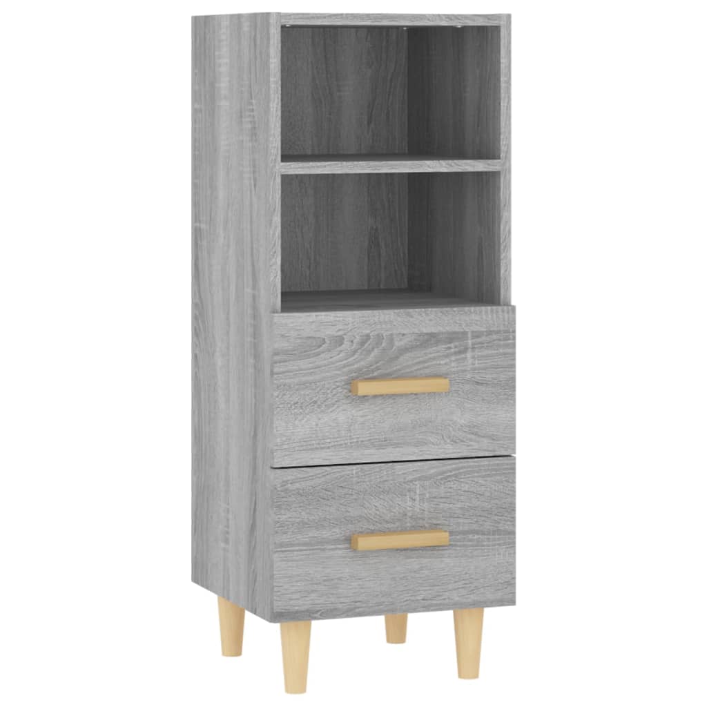 vidaXL Sideboard Grey Sonoma 34.5x34x90 cm Engineered Wood 2