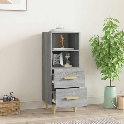 vidaXL Sideboard Grey Sonoma 34.5x34x90 cm Engineered Wood 3