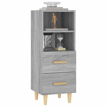 vidaXL Sideboard Grey Sonoma 34.5x34x90 cm Engineered Wood 4