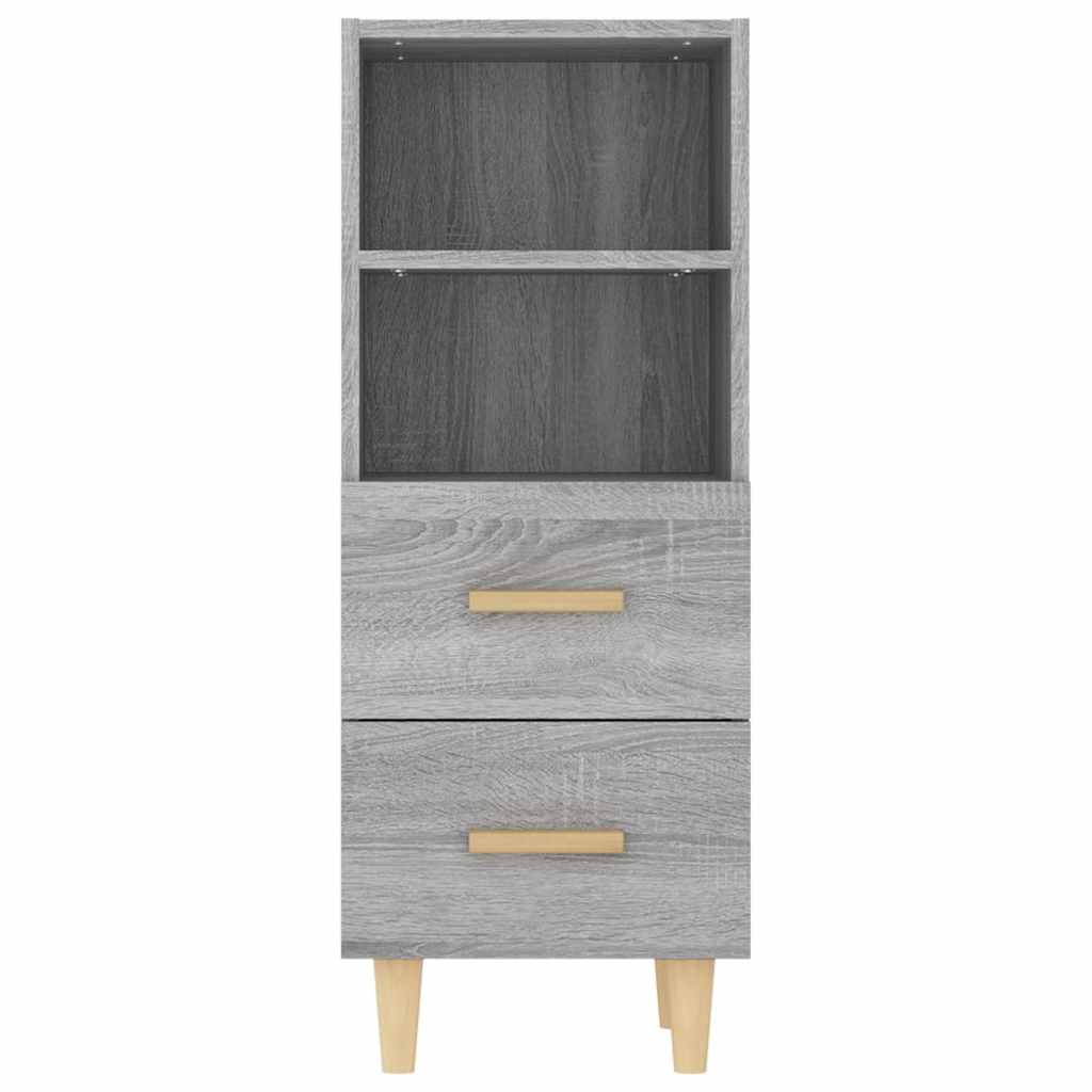 vidaXL Sideboard Grey Sonoma 34.5x34x90 cm Engineered Wood 6