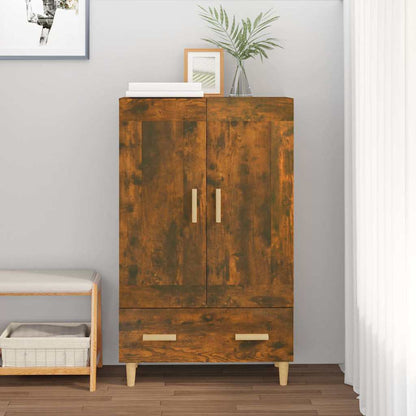 vidaXL Highboard Smoked Oak 70x31x115 cm Engineered Wood 1