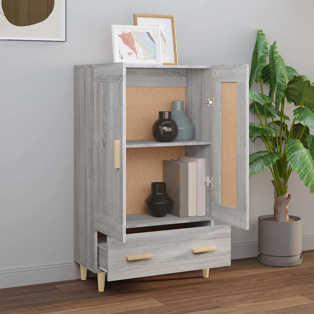 Highboard 70x31x115 cm Engineered Wood Grey sonoma