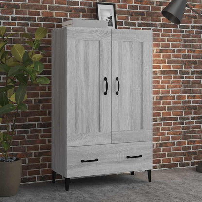 Highboard 70x31x115 cm Engineered Wood Grey sonoma