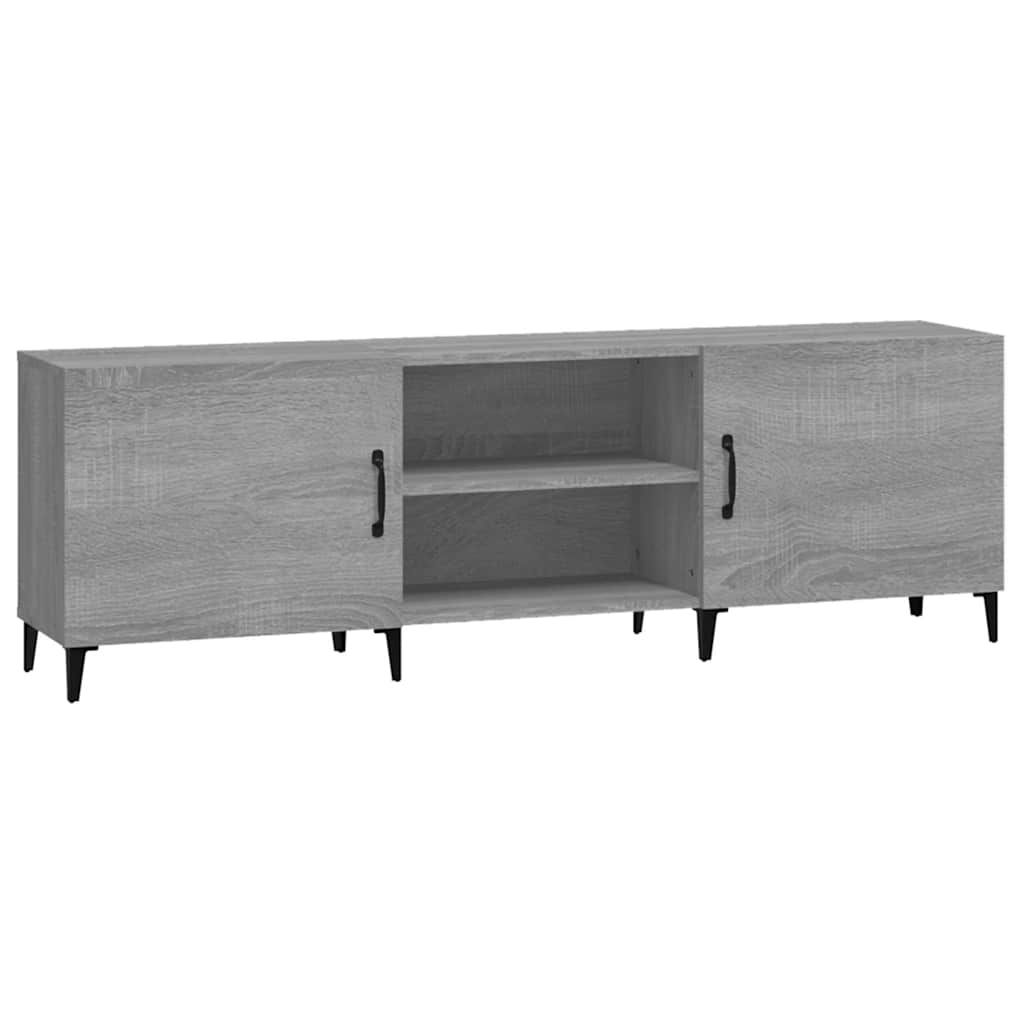 vidaXL TV Cabinet Grey Sonoma 150x30x50 cm Engineered Wood 2