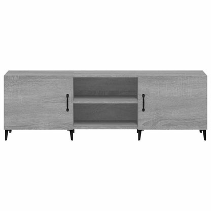 vidaXL TV Cabinet Grey Sonoma 150x30x50 cm Engineered Wood 6