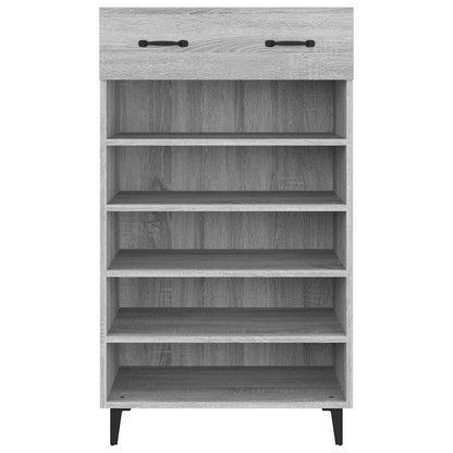 vidaXL Shoe Cabinet Grey Sonoma 60x35x105 cm Engineered Wood 6