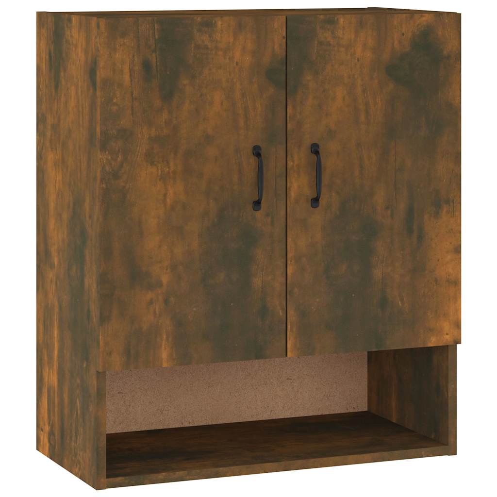 vidaXL Wall Cabinet Smoked Oak 60x31x70 cm Engineered Wood 2