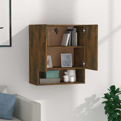 vidaXL Wall Cabinet Smoked Oak 60x31x70 cm Engineered Wood 3