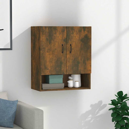vidaXL Wall Cabinet Smoked Oak 60x31x70 cm Engineered Wood 1
