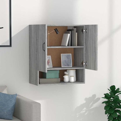 vidaXL Wall Cabinet Grey Sonoma 60x31x70 cm Engineered Wood 3
