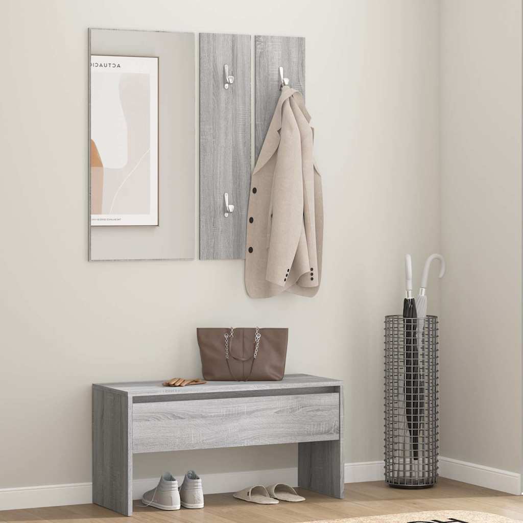 vidaXL Hallway Furniture Set Engineered Wood
