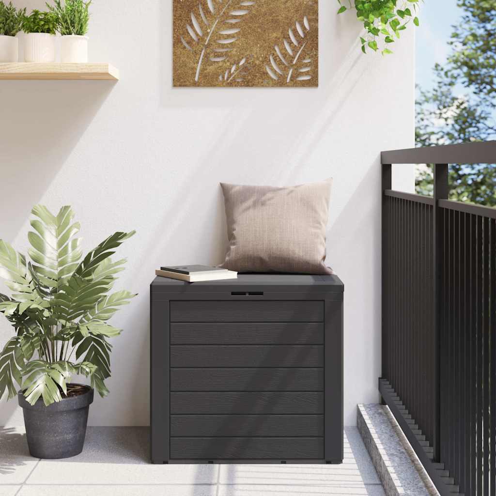 vidaXL Garden Storage Box Anthracite 58,5x46x55 cm Polypropylene 3