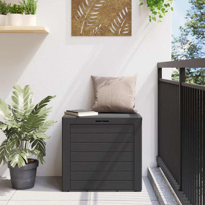 vidaXL Garden Storage Box Anthracite 58,5x46x55 cm Polypropylene 3