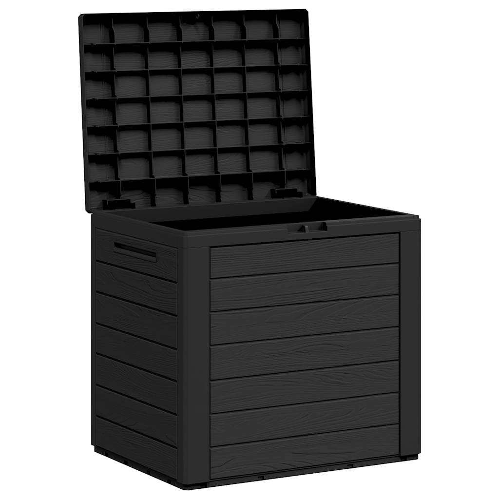 vidaXL Garden Storage Box Anthracite 58,5x46x55 cm Polypropylene 4