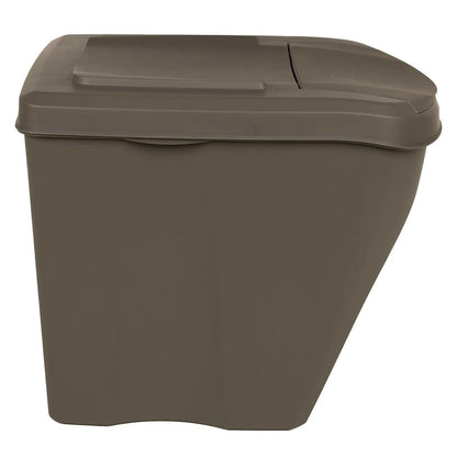 vidaXL Stackable Garbage Bin Boxes 3 pcs Grey 75 L Polypropylene 5