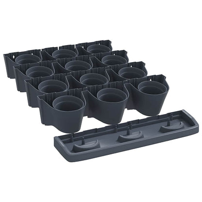 vidaXL Garden Plant Set | Anthracite | Polypropylene | Large 3
