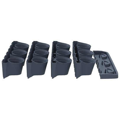 vidaXL Garden Plant Set | Anthracite | Polypropylene | Large 5