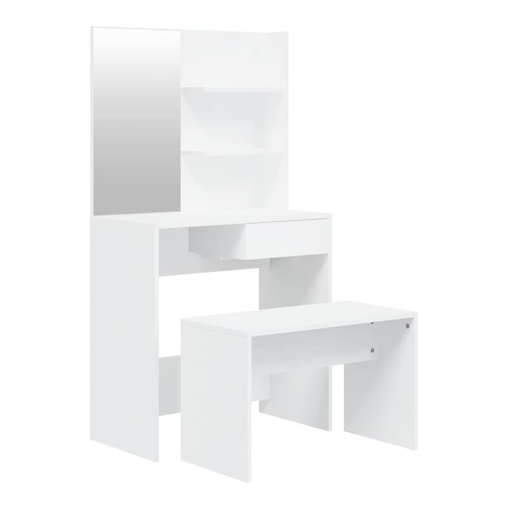 Dressing Table Set 74,5x40x141 cm White